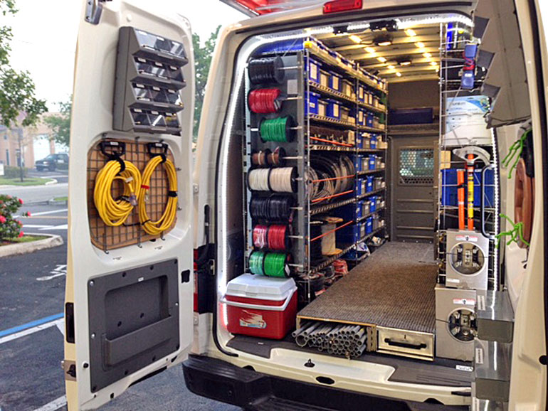 An electricians van