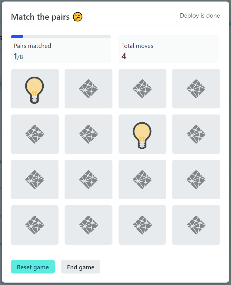 Netlify game when deploying a site