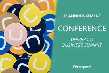 Thumbnail for blog post: Toke and Mads speak at Umbraco Business Summit