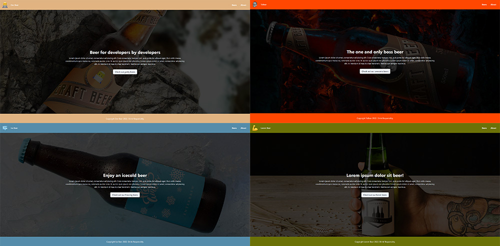 Enterbrew microsites