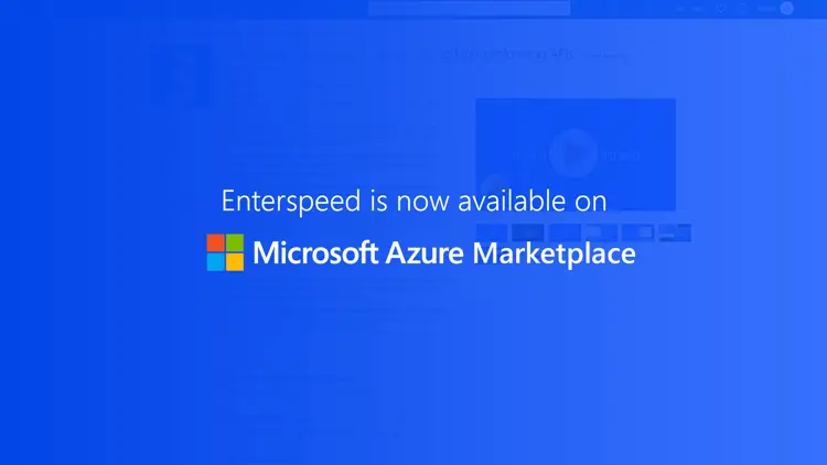 Thumbnail for blog post: Sign up for Enterspeed directly through Microsoft Azure Marketplace 💪